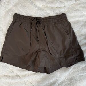 Old Navy Brown Athletic Shorts with Elastic Waistband